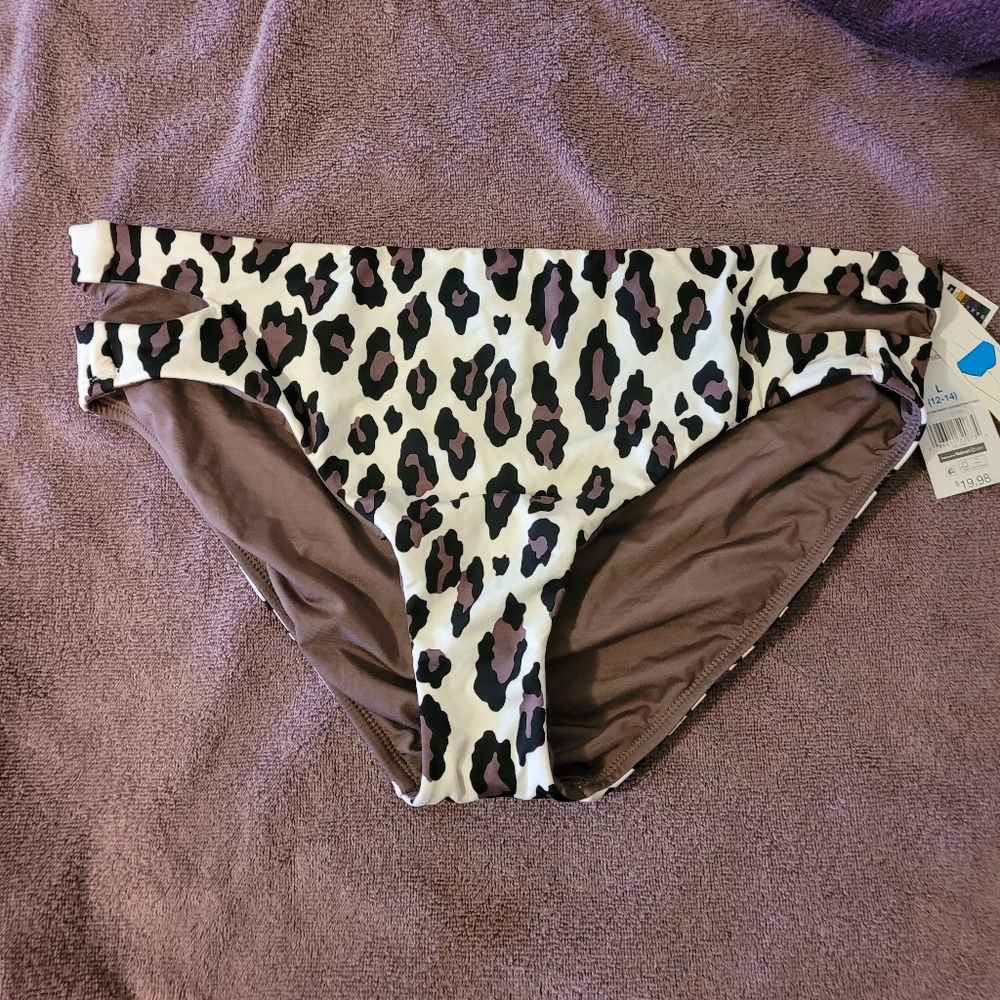 NWT reversable Time and Tru women's bikini bottom, Size Large 12-14